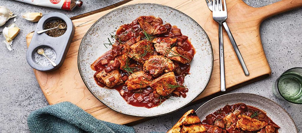 Sangiovese Simmered pork tenderloin in tomato sauce Sangiovese Simmered pork tenderloin in tomato sauce