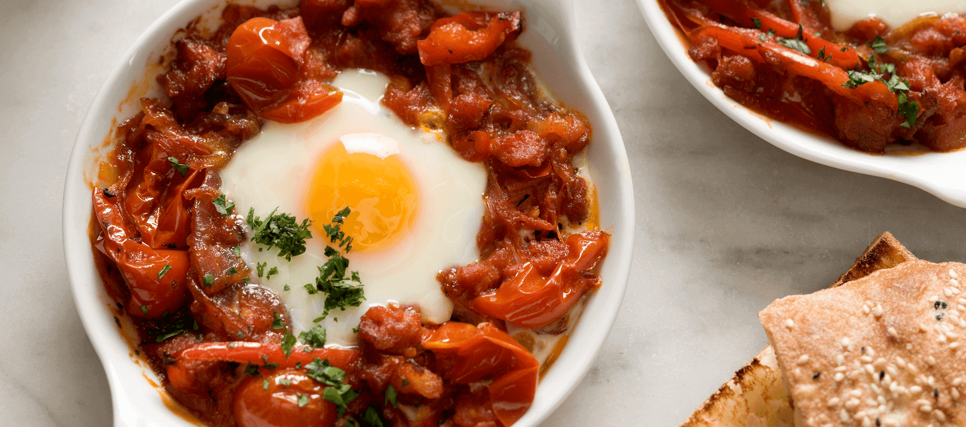 Italian style baked eggs Italian style baked eggs