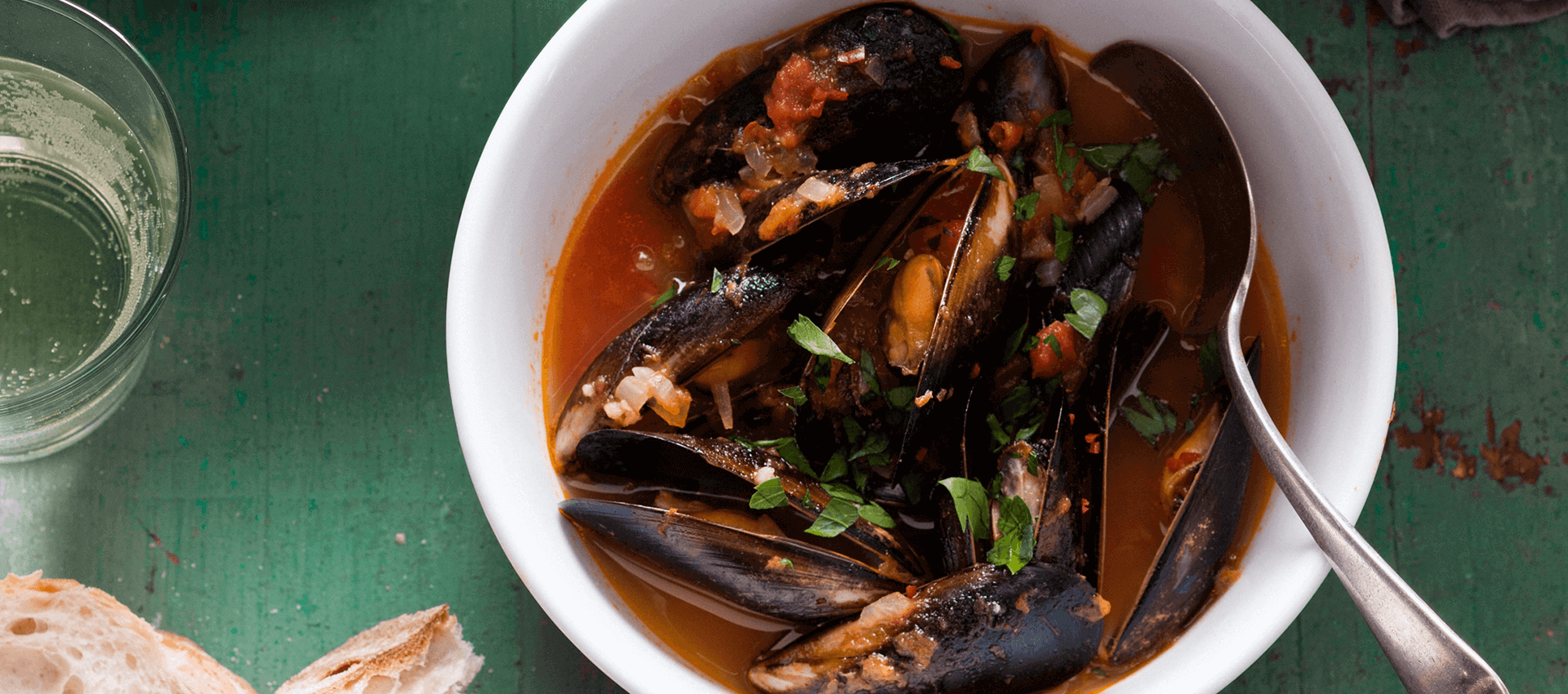 Mussels in tomato broth Mussels in tomato broth