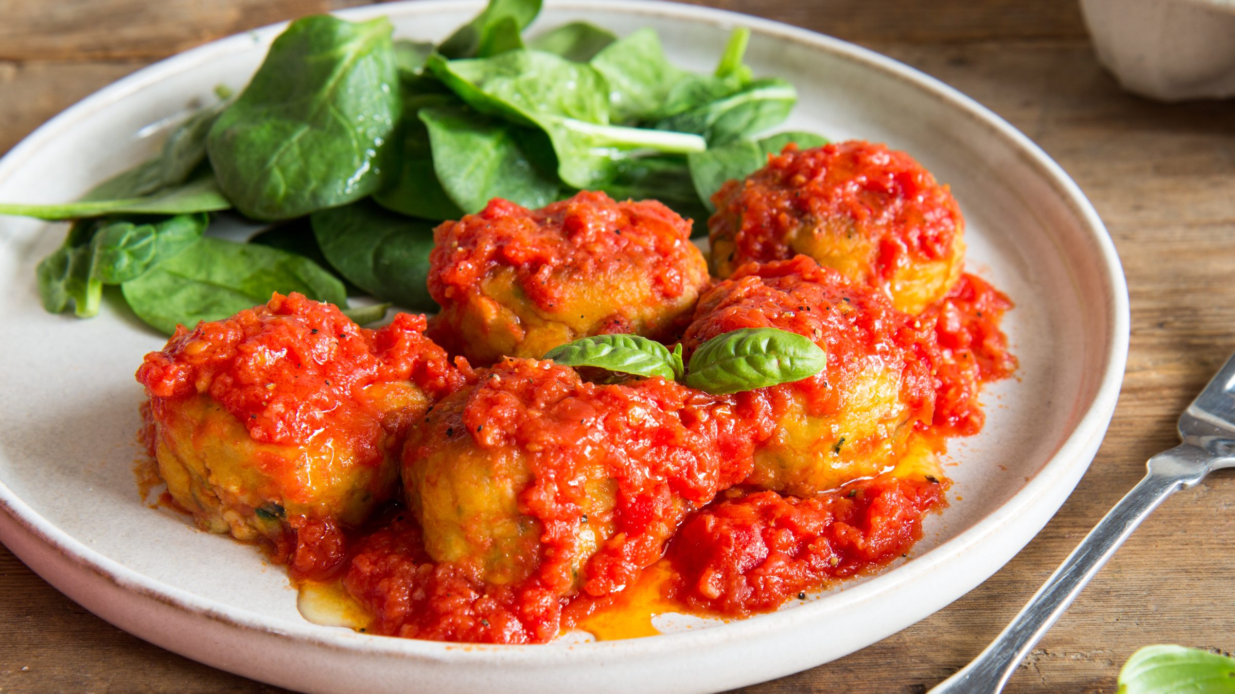 Zucchini Balls with Tomato sauce Zucchini Balls with Tomato sauce