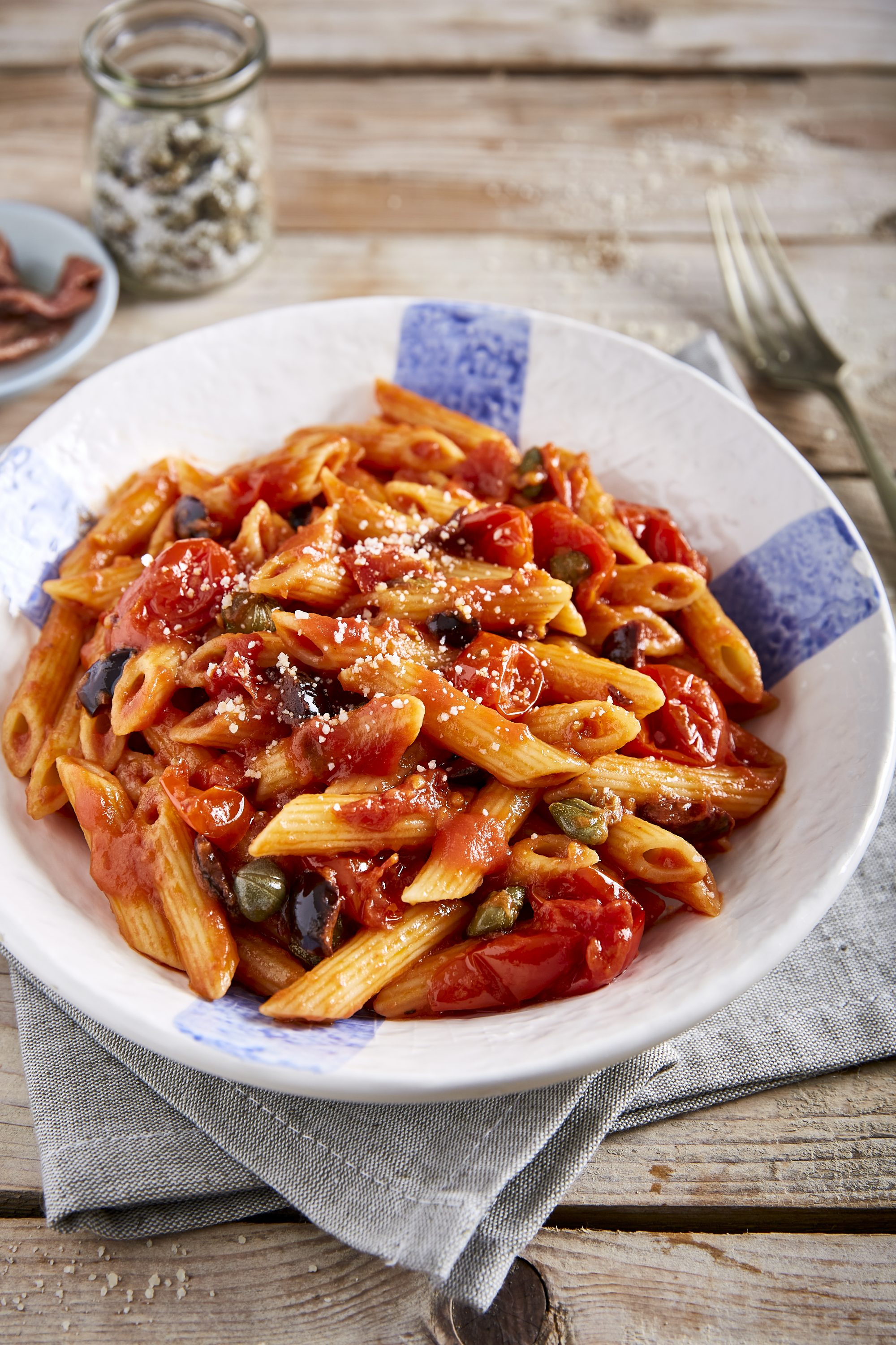 Penne alla puttanesca Penne alla puttanesca