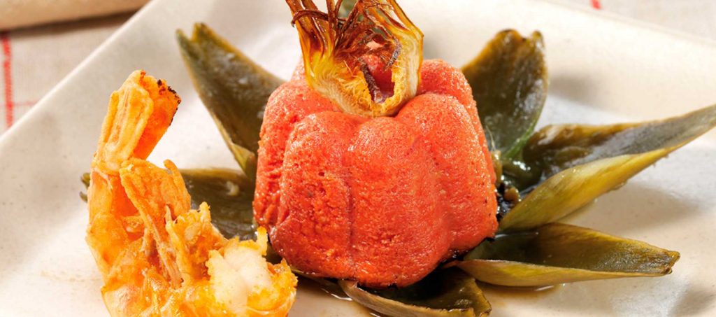 Tomatpai med artiskokker og kjempereker Tomatpai med artiskokker og kjempereker