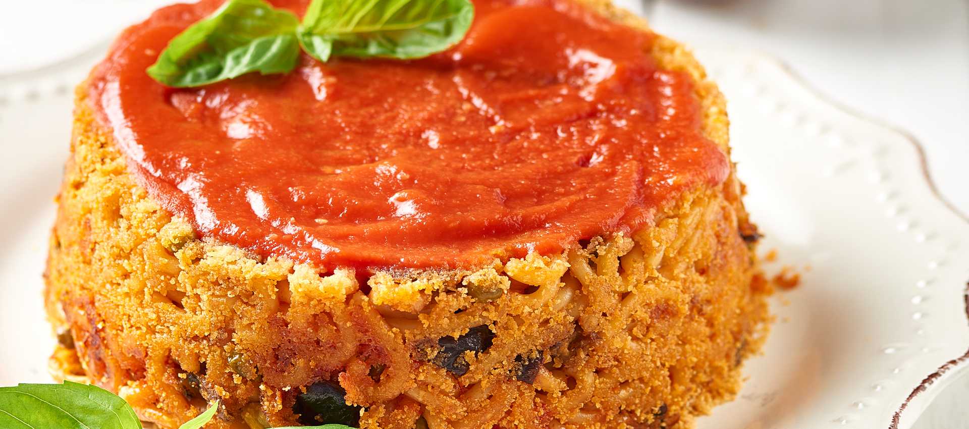 Pastatimball med silte tomater og erter Pastatimball med silte tomater og erter