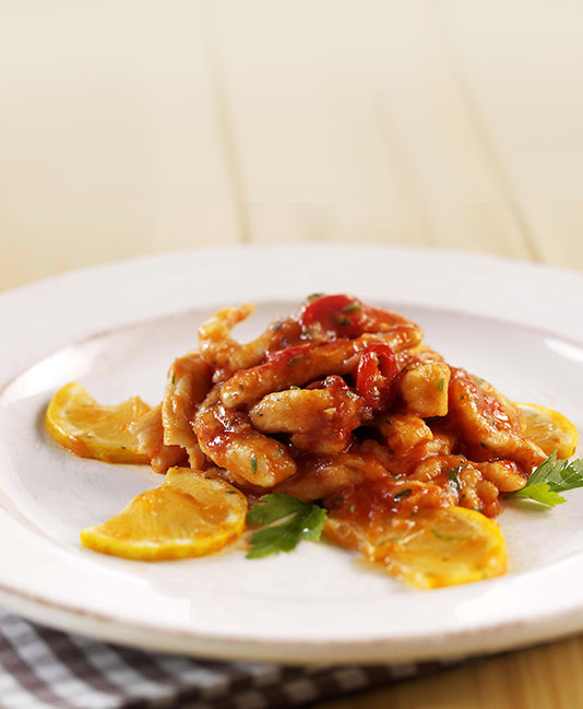 Kycklingremsor med Citron och Chilipeppar Kycklingremsor med Citron och Chilipeppar