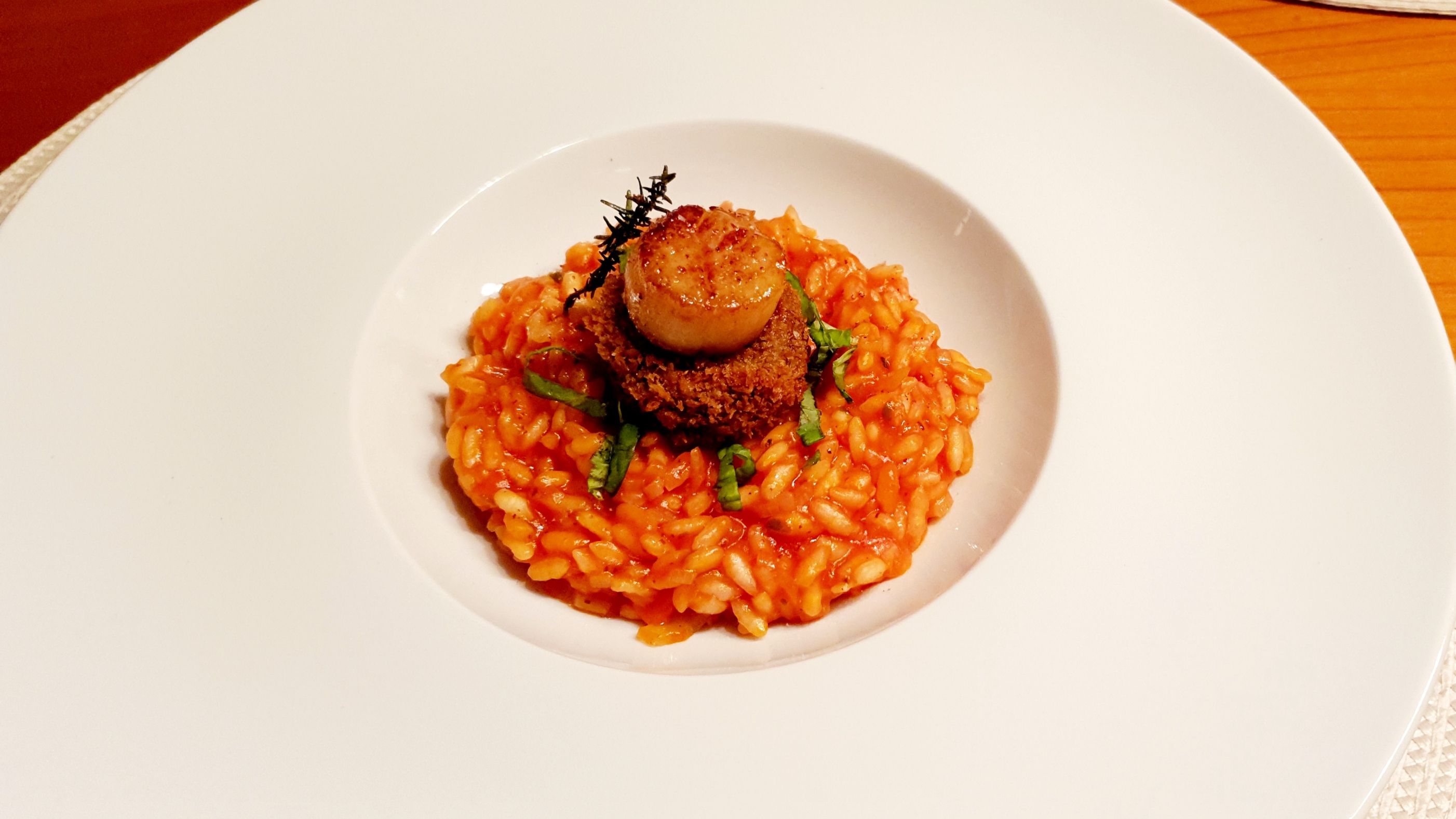 Jakobsmuschel | Blutwurst | Tomaten Risotto Jakobsmuschel | Blutwurst | Tomaten Risotto