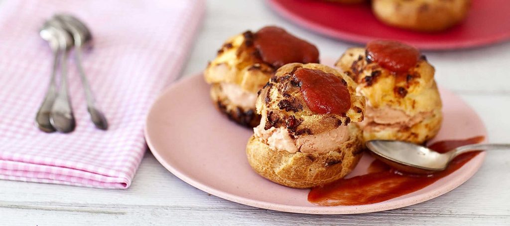 Profiteroles à la tomate Profiteroles à la tomate