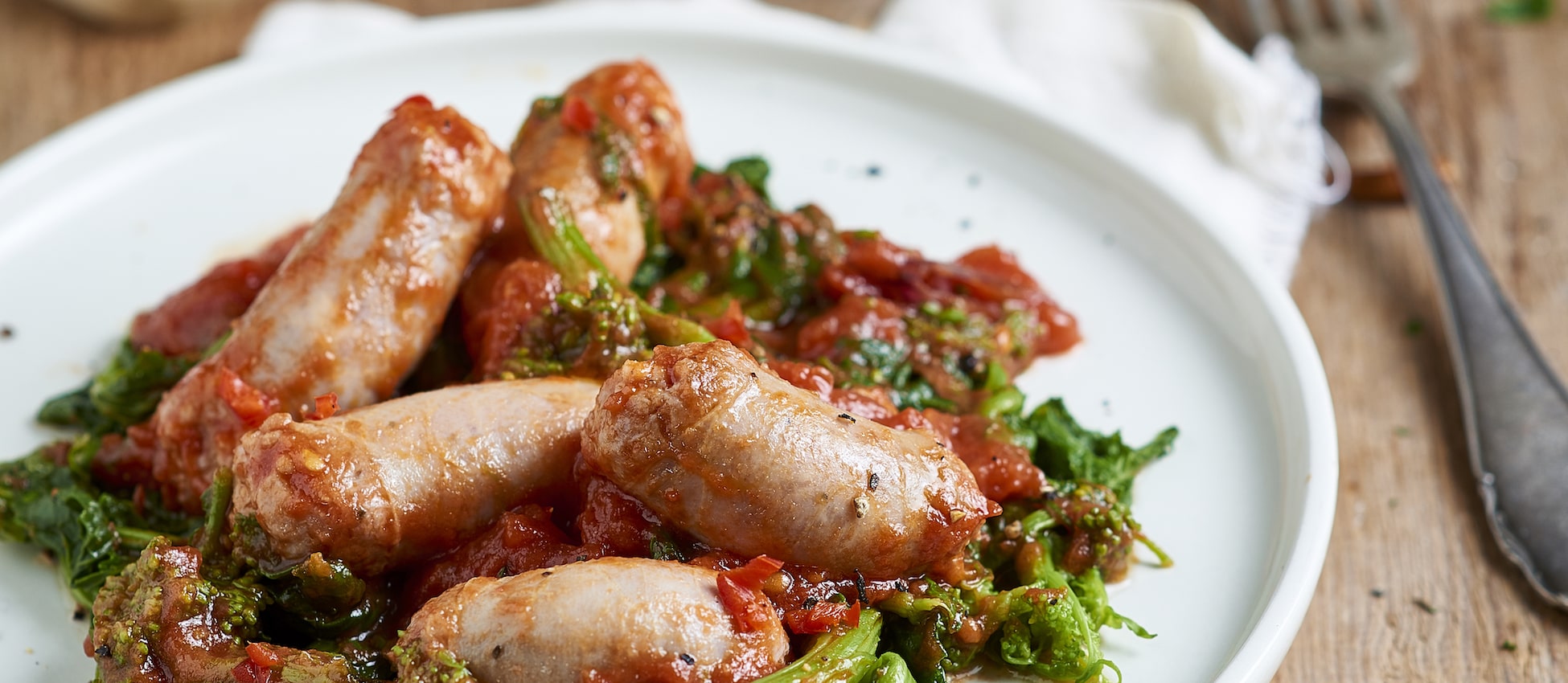 Saucisses aux tomates pelées et aux navets Saucisses aux tomates pelées et aux navets