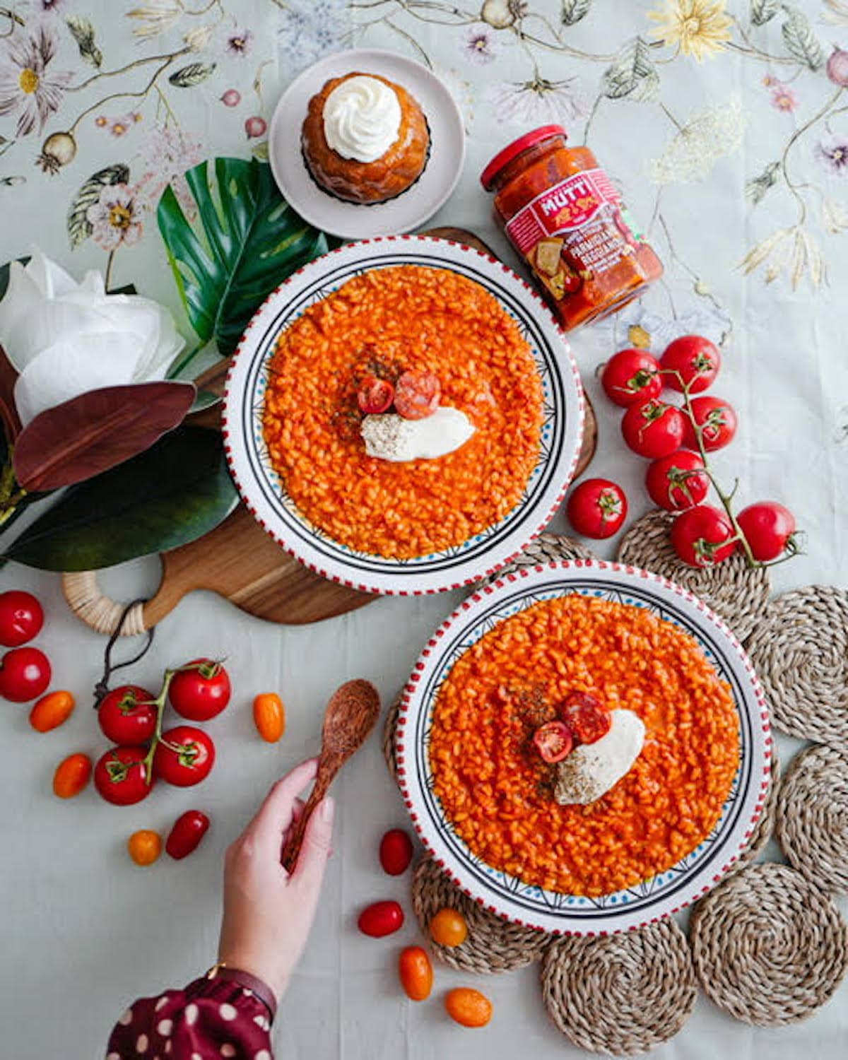 Risotto à la tomate et au chorizo Risotto à la tomate et au chorizo