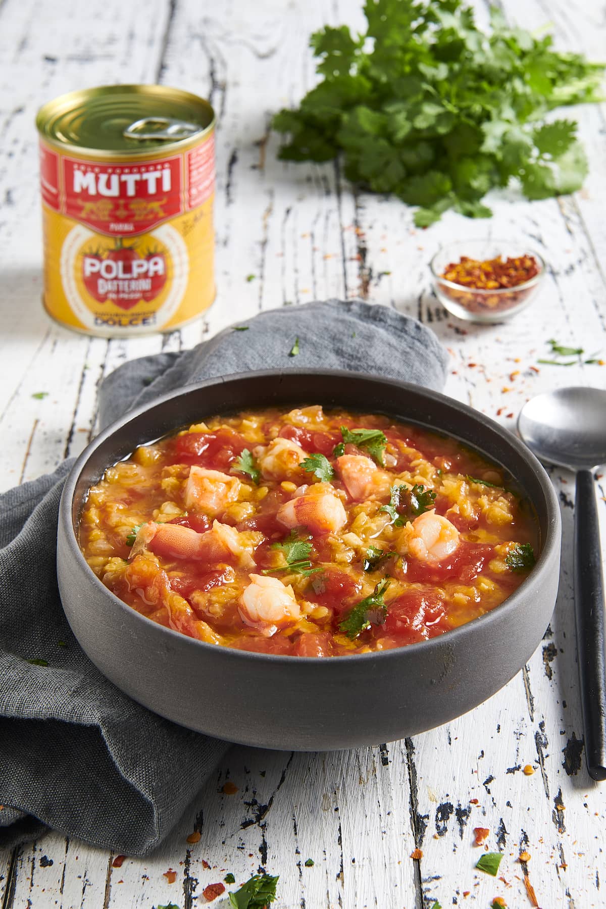 Soupe de céréales, palourdes et crevettes Soupe de céréales, palourdes et crevettes
