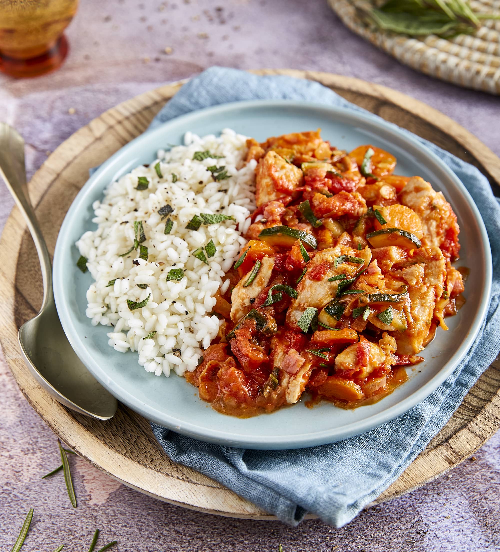 Ragoût de poulet crémeux à la tomate Ragoût de poulet crémeux à la tomate