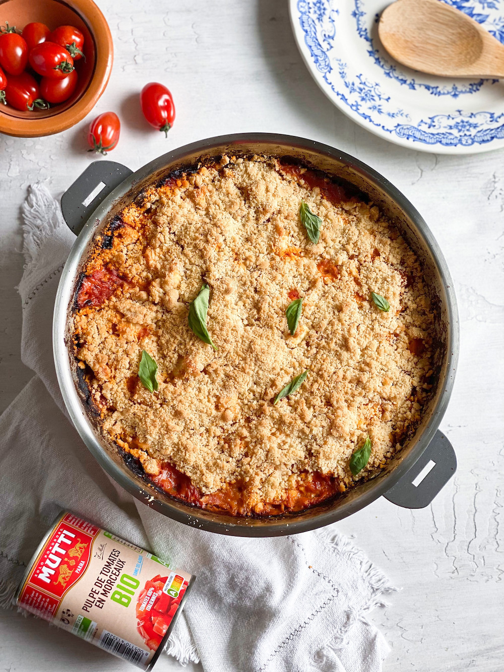 Crumble aux tomates Crumble aux tomates
