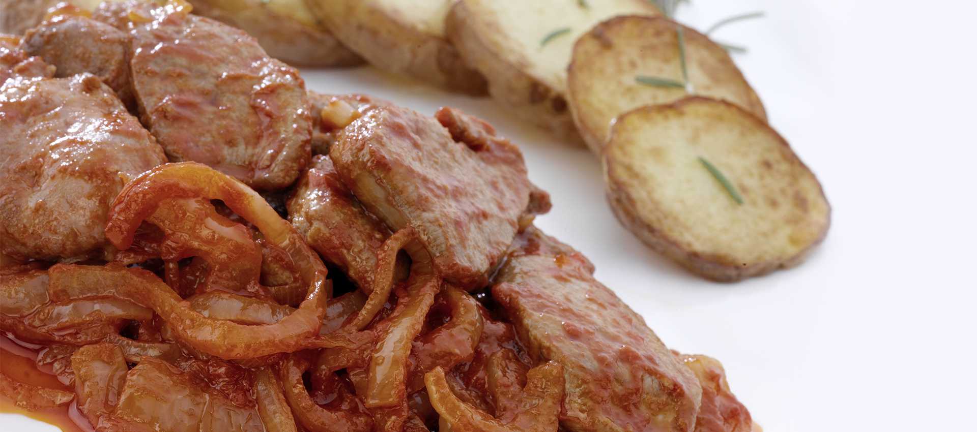 Calf liver with Mutti double concentrated tomato paste Calf liver with Mutti double concentrated tomato paste