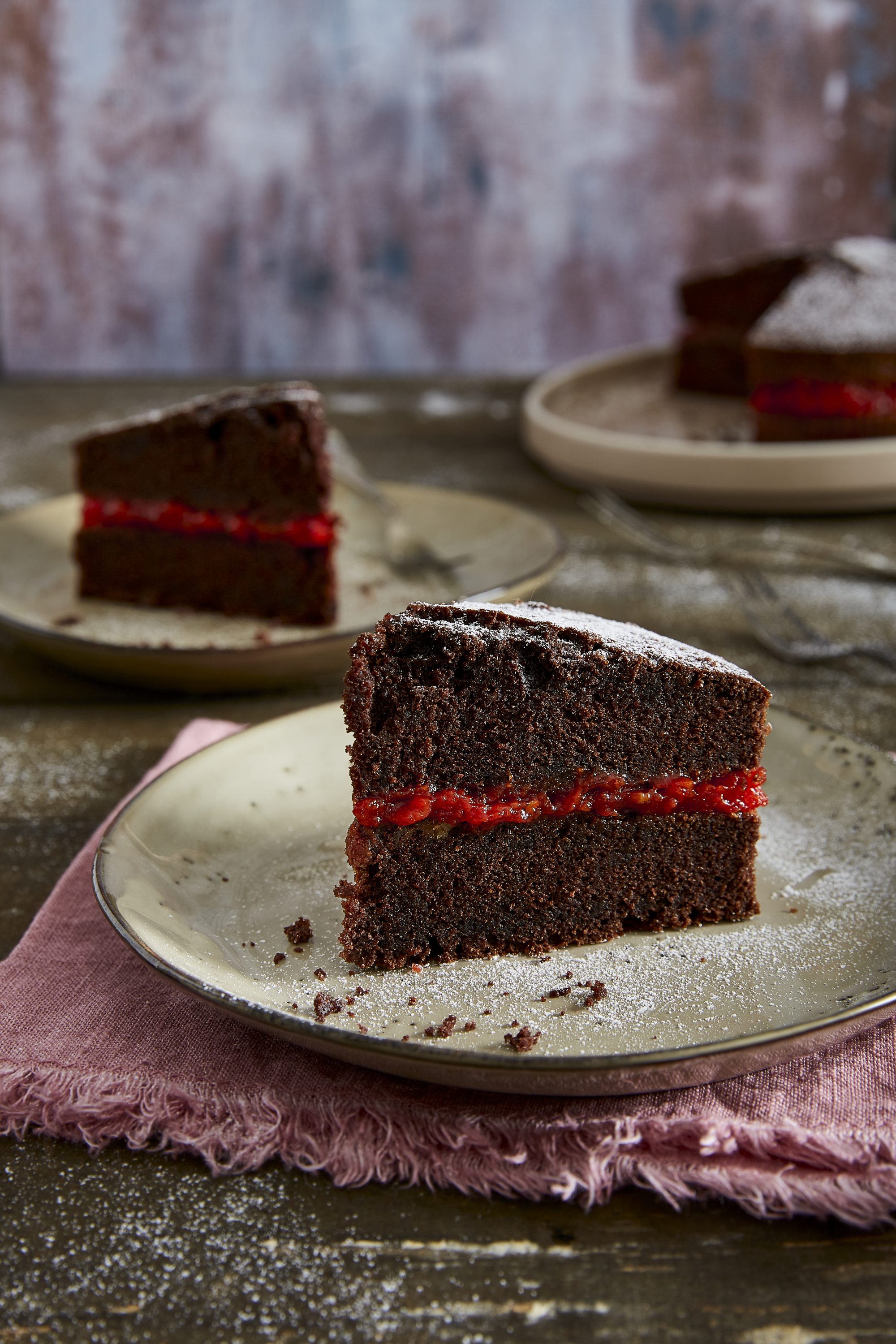 Chocolate cake with tomato jam Chocolate cake with tomato jam