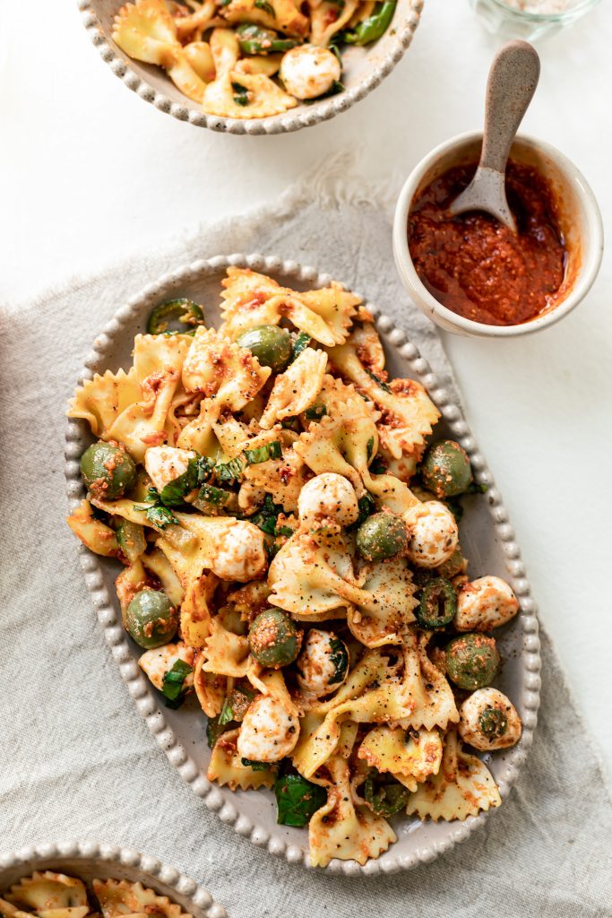 Tomato pesto and pasta salad Tomato pesto and pasta salad