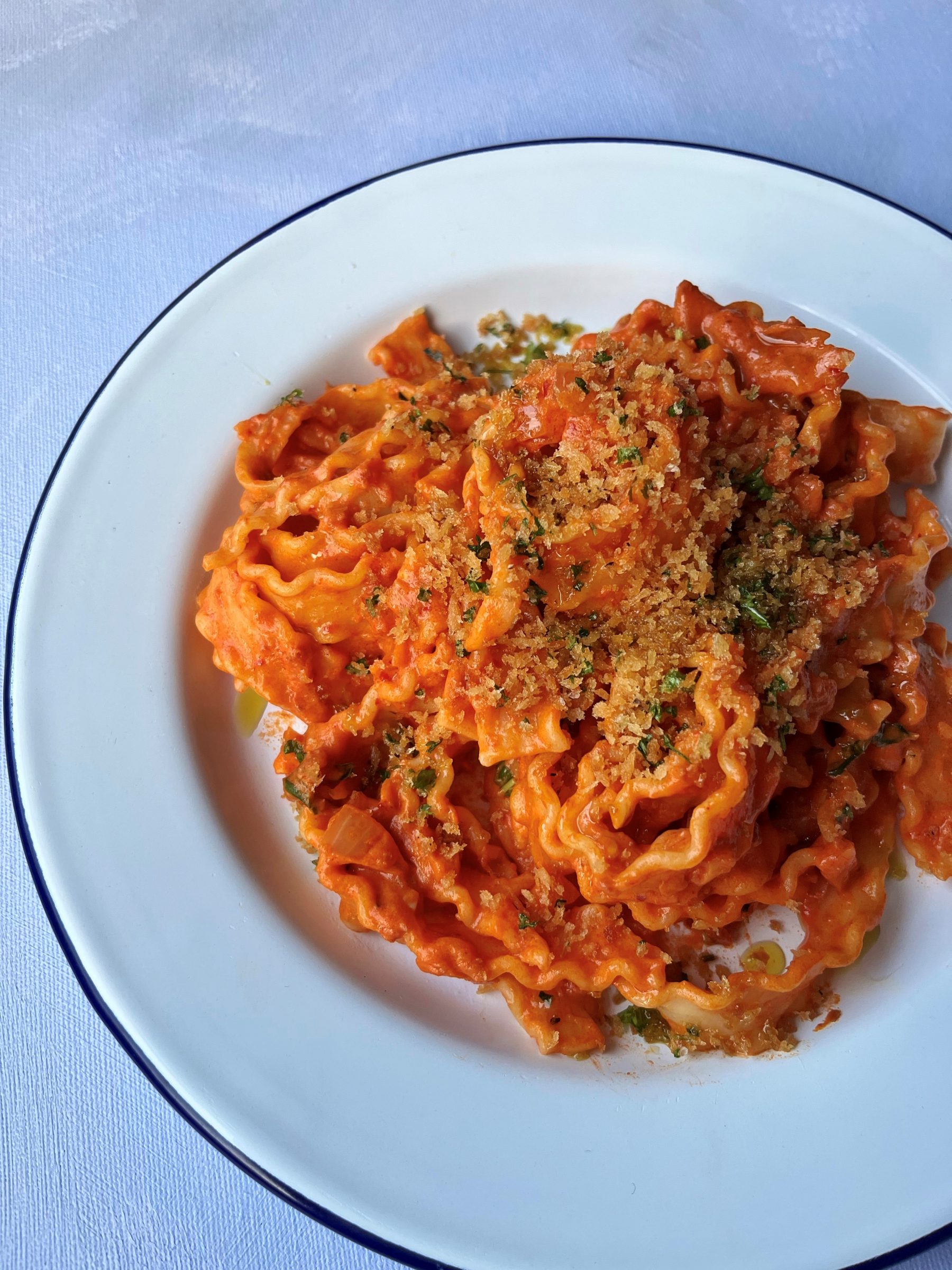 ‘Nduja and Mascarpone Spaghetti with Parsley Breadcrumbs ‘Nduja and Mascarpone Spaghetti with Parsley Breadcrumbs