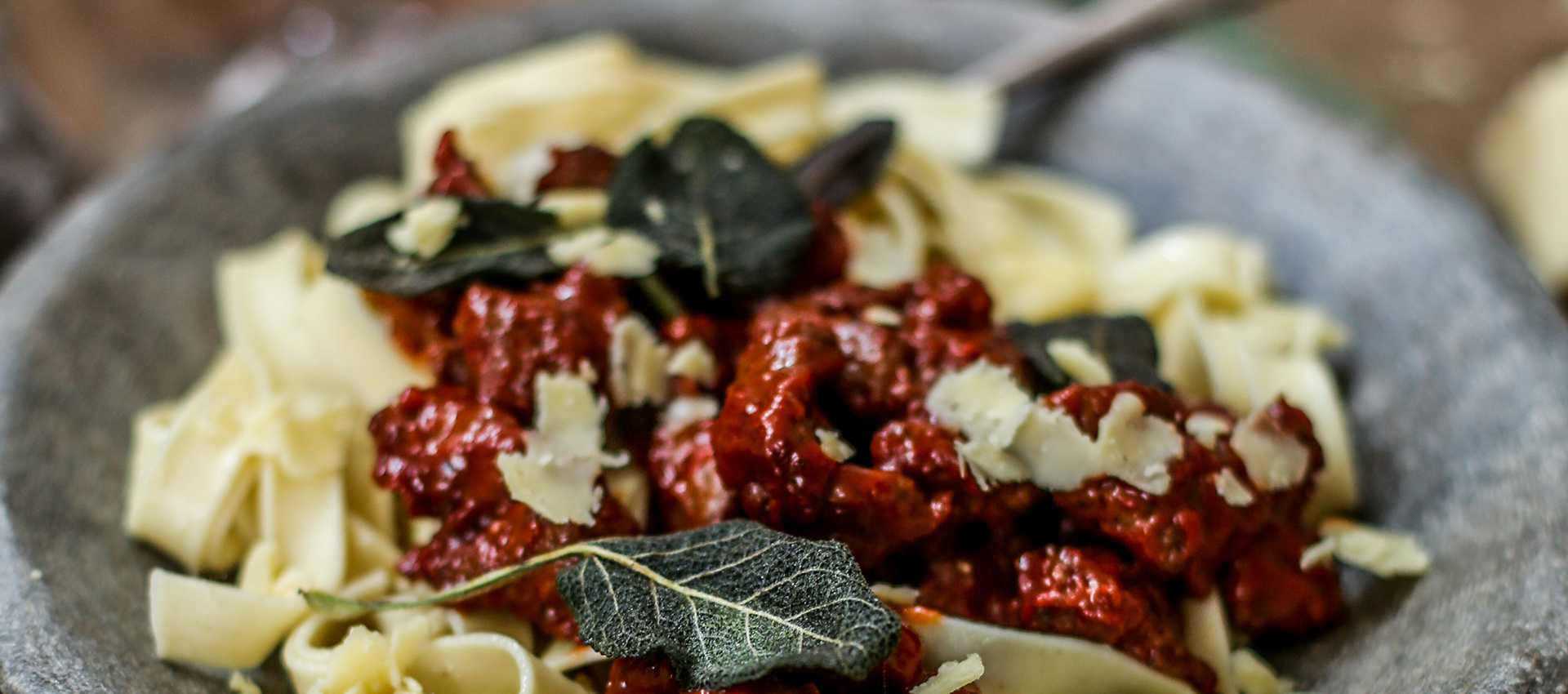 Italian Sausage and Sage Fettuccine Italian Sausage and Sage Fettuccine