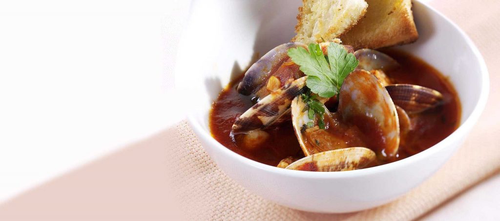 Clam and hazelnut soup Clam and hazelnut soup