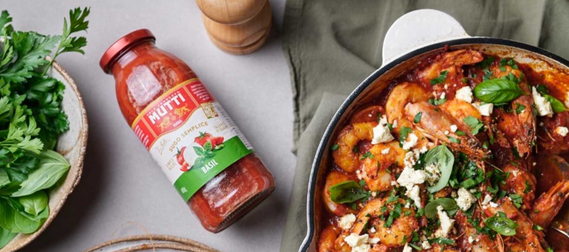 Pan Fried Prawns with Tomato & Basil Pan Fried Prawns with Tomato & Basil