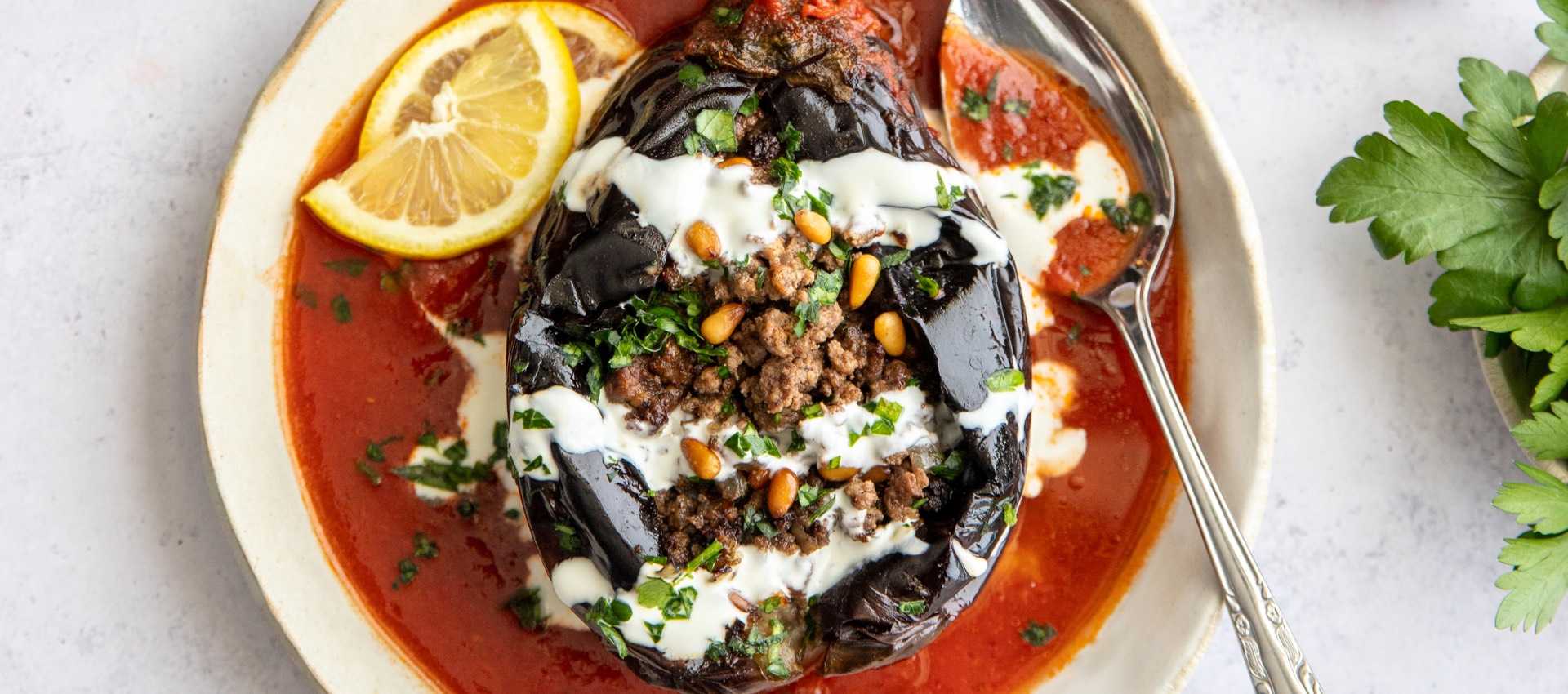 Middle Eastern Stuffed Eggplant Middle Eastern Stuffed Eggplant
