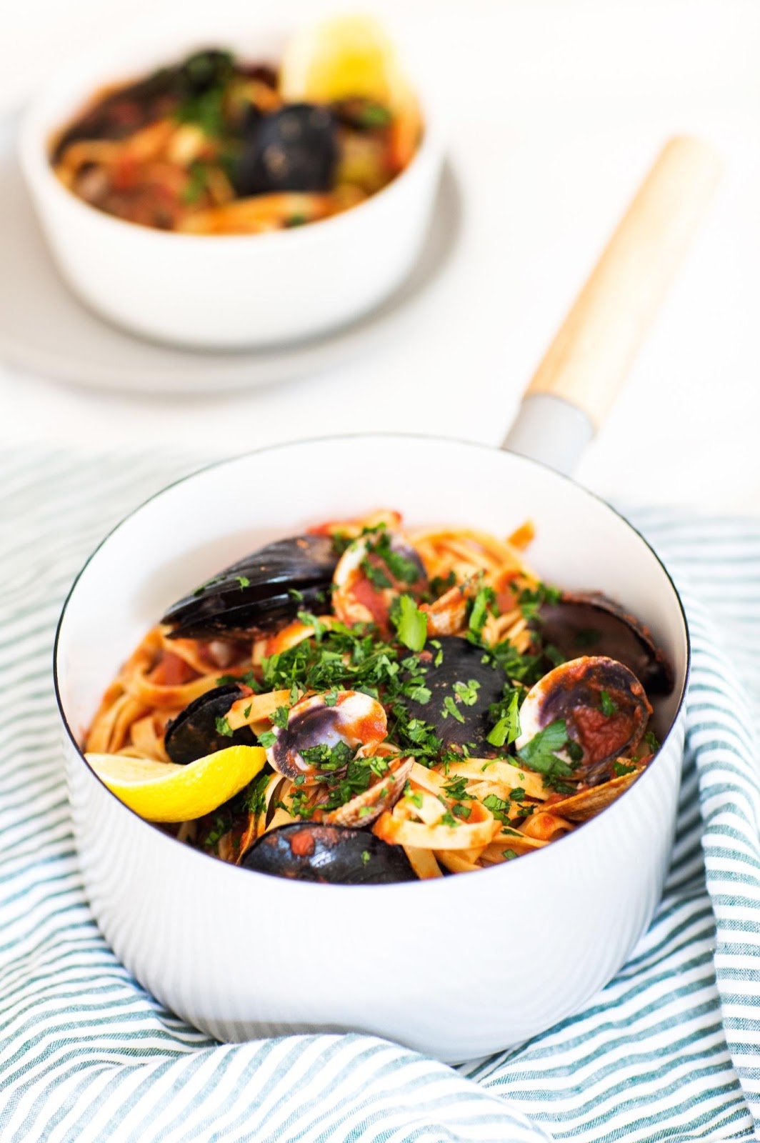 Marinara fettuccini Marinara fettuccini