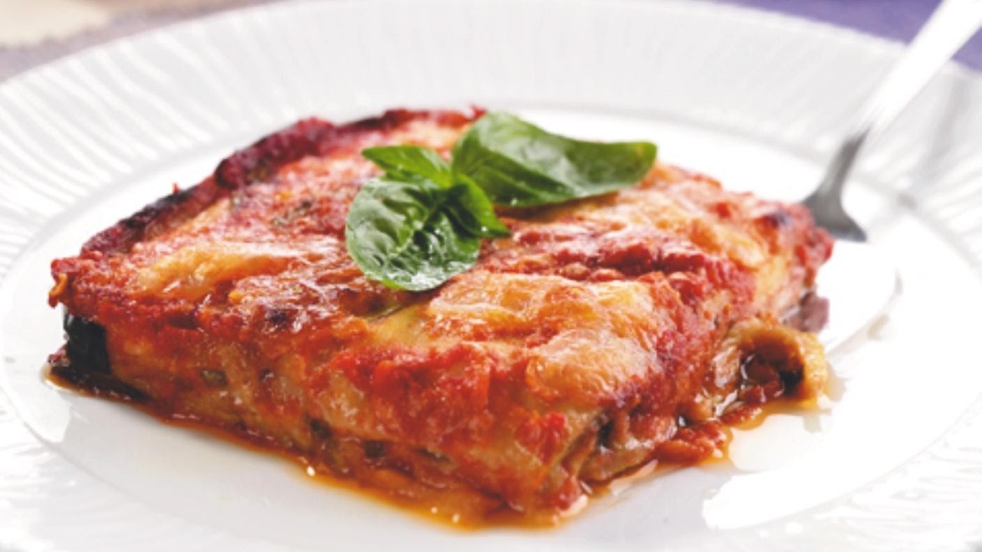 Vegetariánský lilek a la parmigiana Vegetariánský lilek a la parmigiana