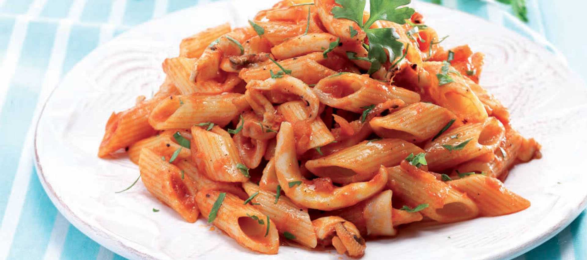 Pasta met inktvis Pasta met inktvis