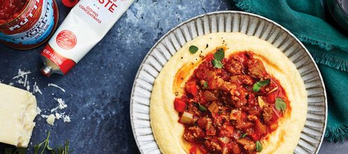 Polenta and sausage ragu