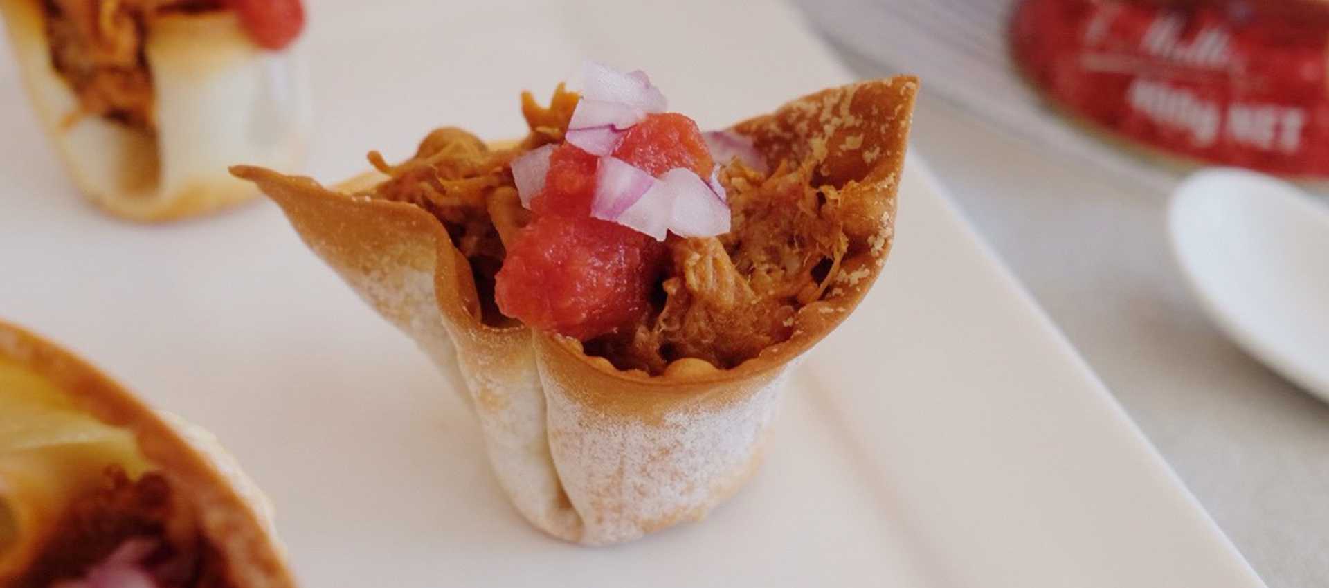 Pulled Pork Tortilla Tartlets Pulled Pork Tortilla Tartlets