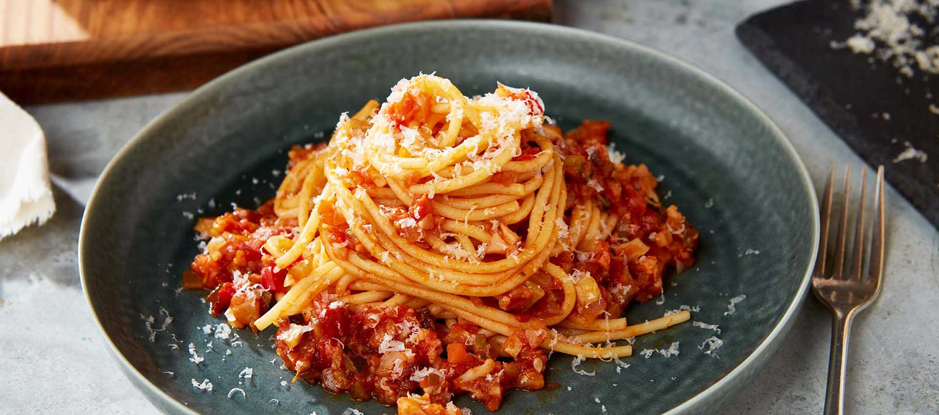 Vegetable spaghetti bolognese Vegetable spaghetti bolognese