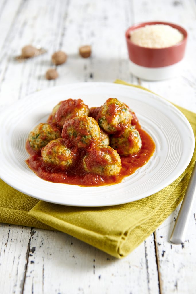 Gnudi di ricotta e spinaci con salsa pizzutello Gnudi di ricotta e spinaci con salsa pizzutello