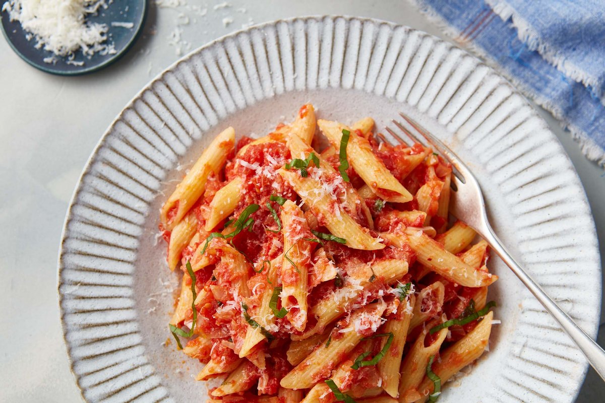 Penne arrabbiata Penne arrabbiata