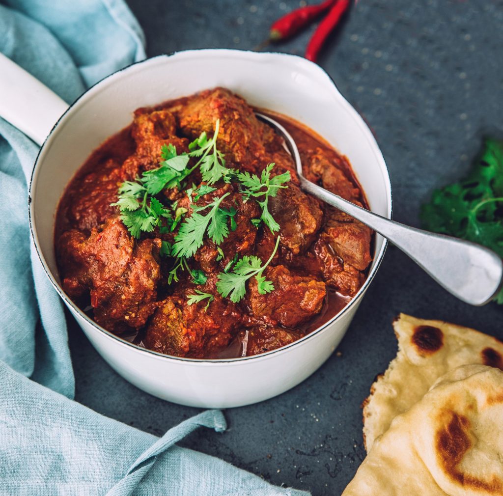 Madras curry naudalla Madras curry naudalla
