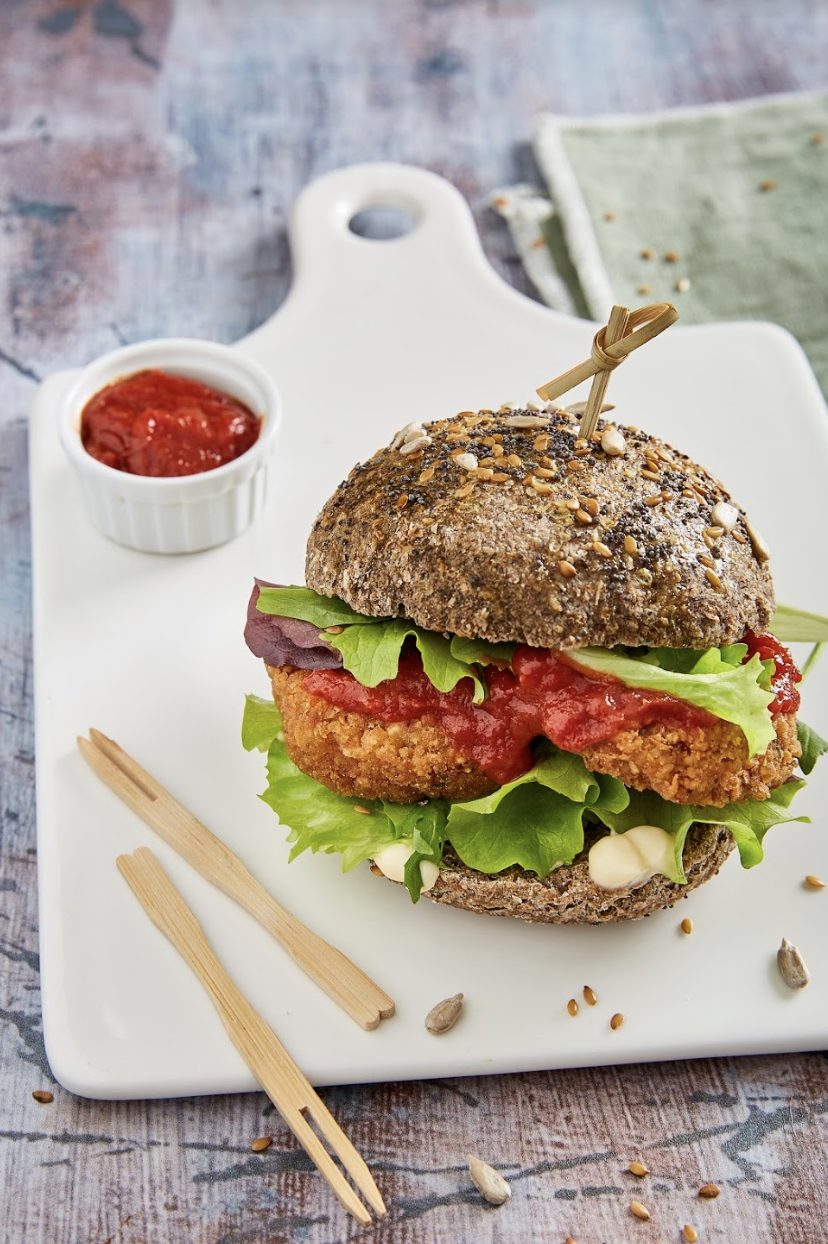 Falafel hampurilainen Falafel hampurilainen
