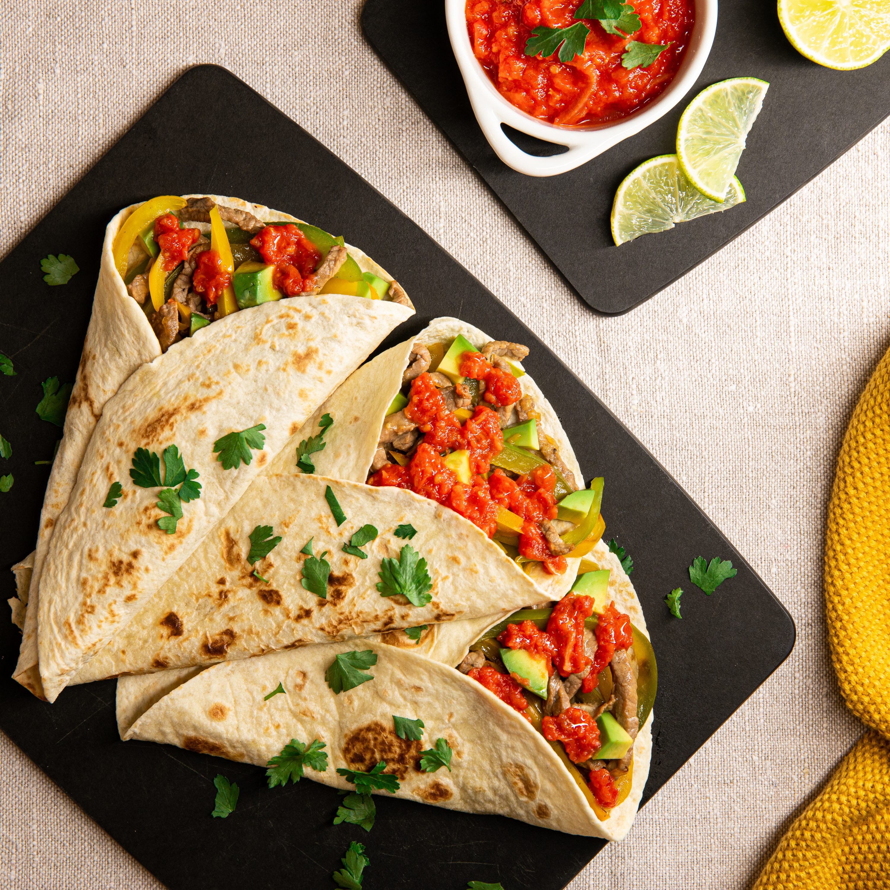 Fajitat naudanlihalla Fajitat naudanlihalla